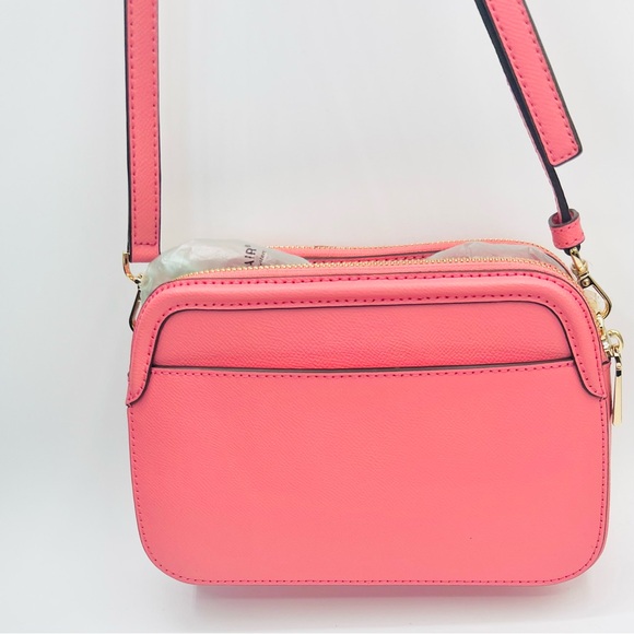 MICHAEL KORS Houston Large Crossgrain Leather Crossbody in Tea Rose - Picture 10 of 15